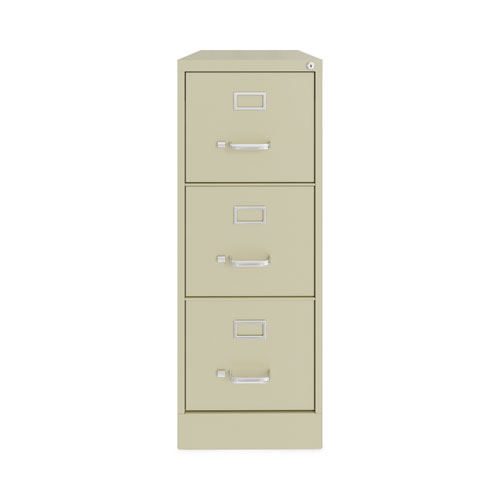 Picture of Three-Drawer Economy Vertical File, Letter-Size File Drawers, 15" x 22" x 40.19", Putty