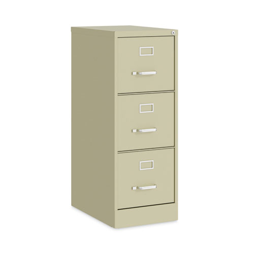 Picture of Three-Drawer Economy Vertical File, Letter-Size File Drawers, 15" x 22" x 40.19", Putty