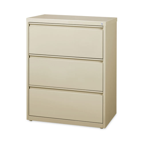 Picture of Lateral File, Three Legal/Letter/A4-Size File Drawers, 30" x 18.62" x 40.25", Putty