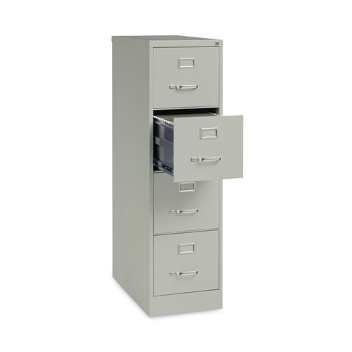 Picture of Four-Drawer Economy Vertical File, Letter-Size File Drawers, 15" x 26.5" x 52", Light Gray