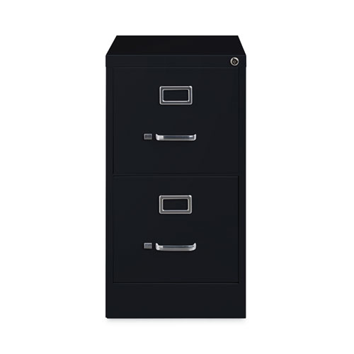 Picture of Two-Drawer Economy Vertical File, Letter-Size File Drawers, Black, 15" x 22" x 28.37"