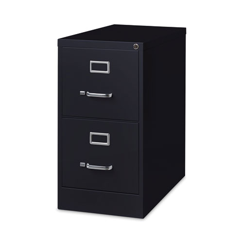 Picture of Two-Drawer Economy Vertical File, Letter-Size File Drawers, 15" x 26.5" x 28.37", Black