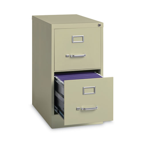 Picture of Two-Drawer Economy Vertical File, Letter-Size File Drawers, 15" x 22" x 28.37", Putty