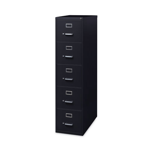 Picture of Five-Drawer Economy Vertical File, Letter-Size File Drawers, 15" x 26.5" x 61.37", Black