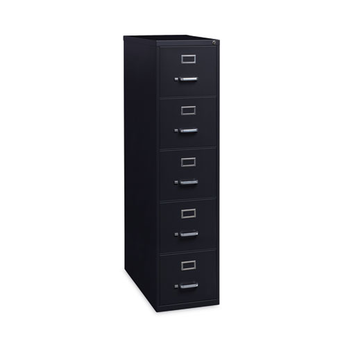 Picture of Five-Drawer Economy Vertical File, Letter-Size File Drawers, 15" x 26.5" x 61.37", Black