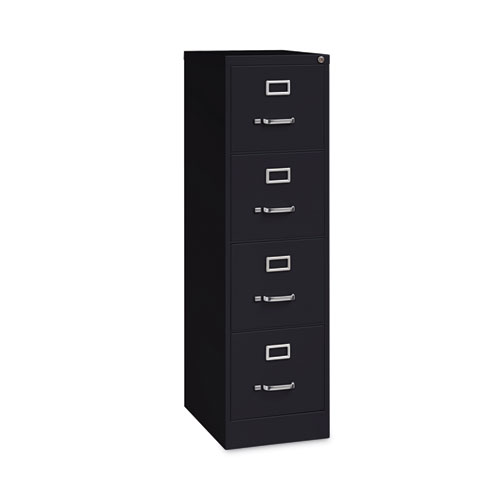 Picture of Four-Drawer Economy Vertical File, Letter-Size File Drawers, 15" x 22" x 52", Black