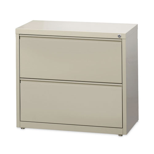 Picture of Lateral File Cabinet, 2 Letter/Legal/A4-Size File Drawers, Putty, 30 x 18.62 x 28