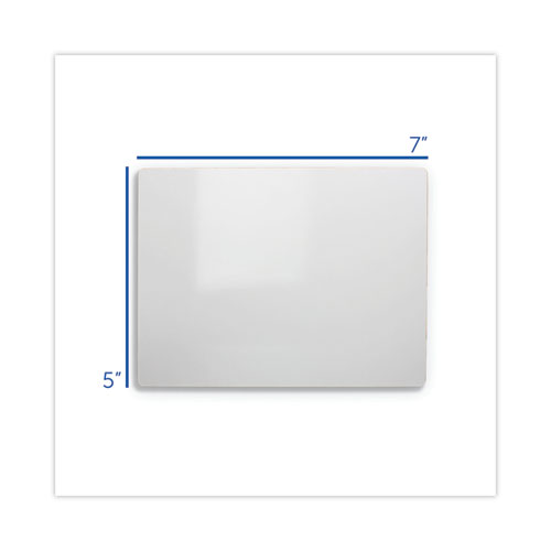 Picture of Dry Erase Board, 5" x 7", White Surface, 12/Pack