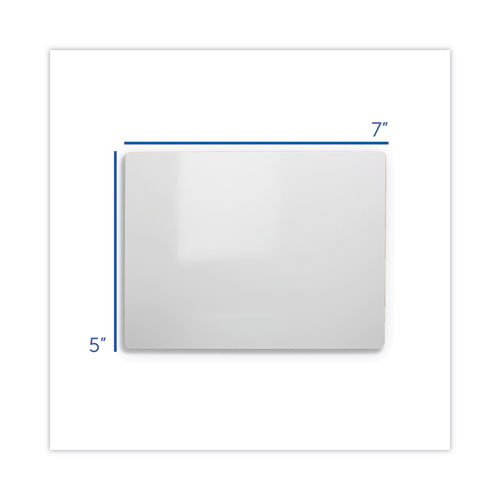 Picture of Dry Erase Board, 7" x 5", White Surface, 12/Pack