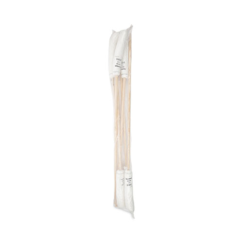 Picture of Handle/Deck Mops, #16 White Rayon Head, 48" Natural Wood Handle