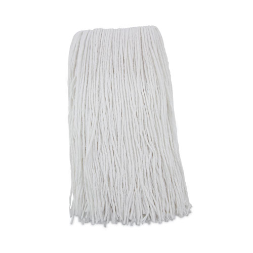 Picture of Premium Cut-End Wet Mop Heads, Rayon, 20oz, White, 12/Carton