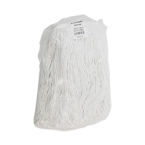 Picture of Mop Head, Value Standard Head, Rayon Fiber, Cut-End, Size No. 16, White, 12/Carton