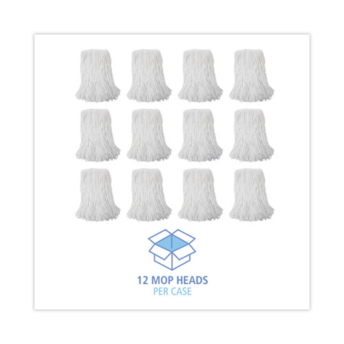 Picture of Mop Head, Value Standard Head, Rayon Fiber, Cut-End, Size No. 16, White, 12/Carton