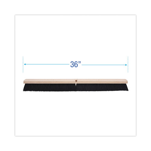 Picture of Floor Brush Head, 3" Black Polypropylene Bristles, 36" Brush