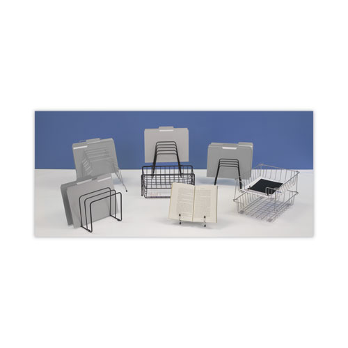 Picture of Wire Vertical File, 5 Sections, Letter to Legal Size Files, 10.25" x 8" x 7.44", Black