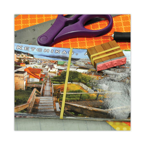 Picture of Pale Crepe Gold Rubber Bands, Size 32, 0.04" Gauge, Golden Crepe, 1 lb Box, 1,100/Box