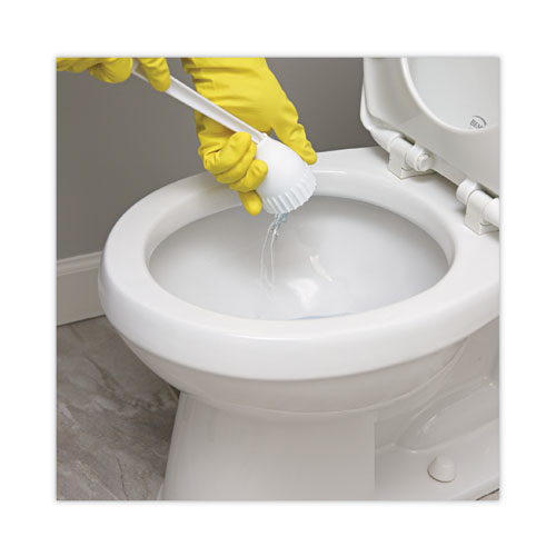 Picture of Cone Toilet Bowl Mop, 10" Handle, 2" Mop Head, White, 25/Carton