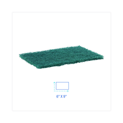 Picture of Heavy-Duty Scouring Pad, 6 x 9, Green, 15/Carton