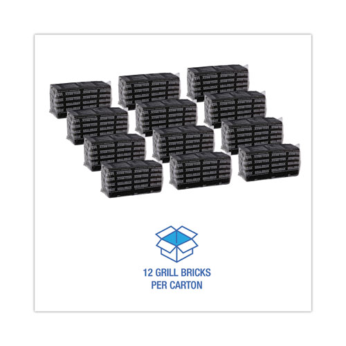 Picture of Grill Brick, 8 x 4, Black, 12/Carton