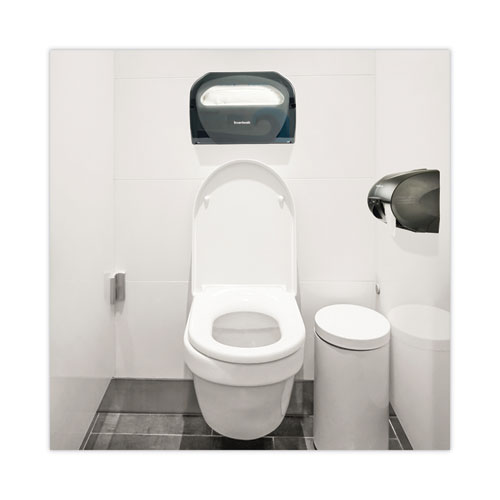 Picture of Toilet Seat Cover Dispenser, 17.25 x 3.13 x 11.75, Smoke Black