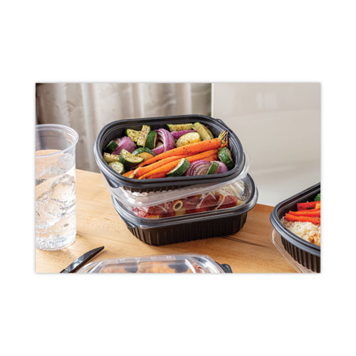 Picture of EarthChoice MealMaster Container, 16 oz, 8.13 x 6.5 x 1, Black, Plastic, 252/Carton