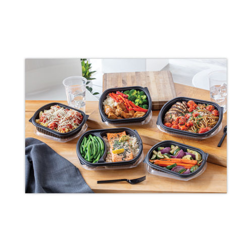 Picture of EarthChoice MealMaster Container, 16 oz, 8.13 x 6.5 x 1, Black, Plastic, 252/Carton