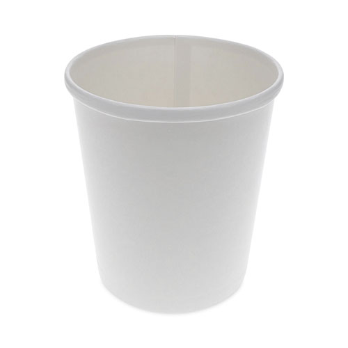 Picture of Paper Round Food Container, 32 oz, 5.13" Diameter x 4.5"h, White, 500/Carton