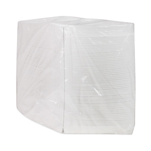 Picture of Paperboard Hinged Container, Pizza Box, 8.26 x 6.56 x 1.5, White, Paper, 500/Carton