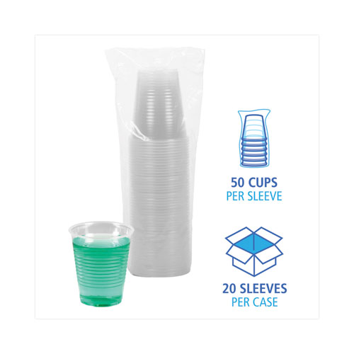 Picture of Translucent Plastic Cold Cups, 12 oz, 50/Sleeve, 20 Sleeves/Carton