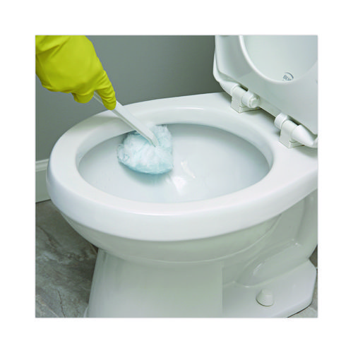 Picture of Deluxe Toilet Bowl Mop, 12" Handle, 2" Mop Head, White, 25/Carton