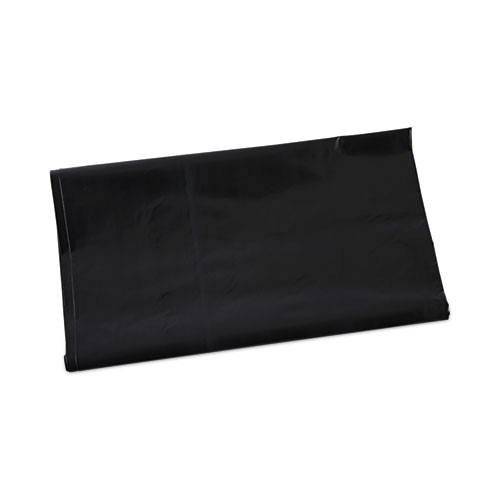 Picture of Linear Low Density Industrial Can Liners, 45 gal, 1.7 mil, 40" x 46", Black, Flat Pack, 100/Carton