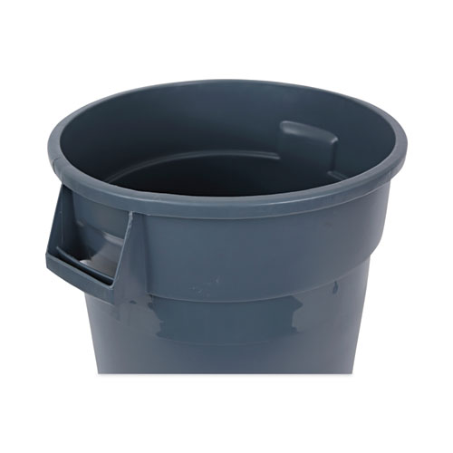 Picture of Round Waste Receptacle, 32 gal, Linear-Low-Density Polyethylene, Gray