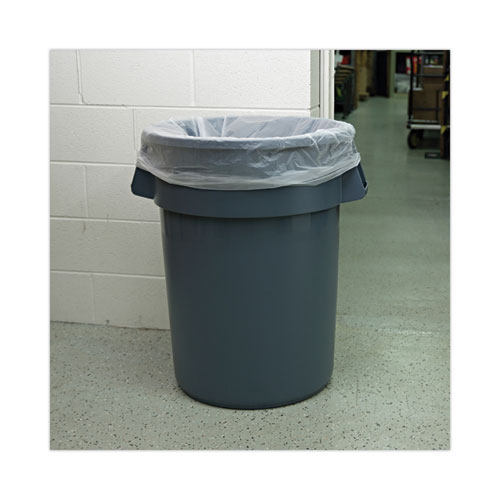 Picture of Round Waste Receptacle, 44 gal, Plastic, Gray