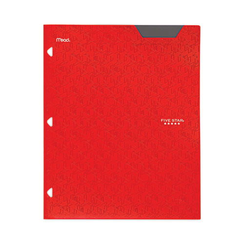 Picture of Two-Pocket Stay-Put Plastic Folder, 11 x 8.5, Assorted, 4/Pack