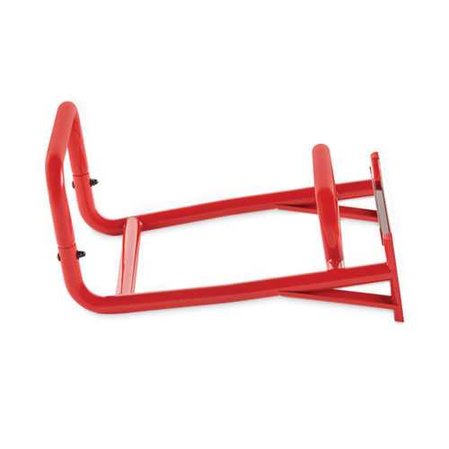 Picture of Tote Picking Cart Storage Bracket, For Use w/Rubbermaid Commercial Tote Picking Cart, Tubular Steel, 18.5 x 21.7 x 13.9, Red