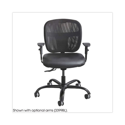 Picture of Vue Intensive-Use Mesh Task Chair, Supports Up to 500 lb, 18.5" to 21" Seat Height, Black Vinyl Seat/Back, Black Base