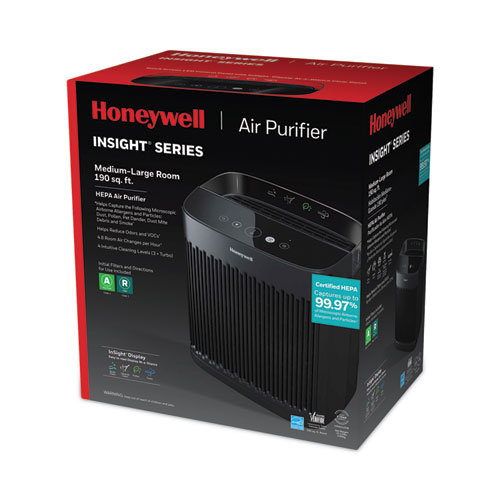 Picture of InSight HEPA Air Purifier HPA5100B, 190 sq ft Room Capacity, Black