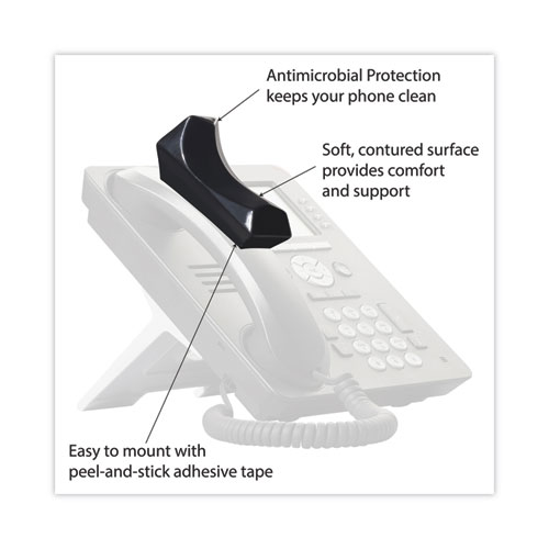 Picture of Mini Softalk Telephone Shoulder Rest, 1.75 x 4.13 x 1.88, Black