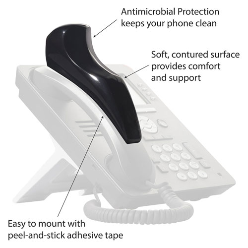 Picture of Softalk II Telephone Shoulder Rest, 2 x 6.75 x 2.5, Black