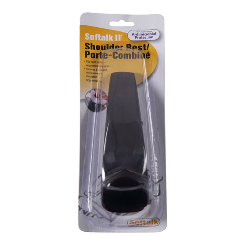 Picture of Softalk II Telephone Shoulder Rest, 2 x 6.75 x 2.5, Charcoal