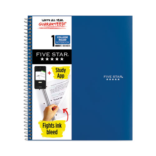 Wirebound+Notebook+with+Two+Pockets%2C+1-Subject%2C+Medium%2FCollege+Rule%2C+Randomly+Assorted+Cover+Color%2C+%28100%29+11+x+8.5+Sheets
