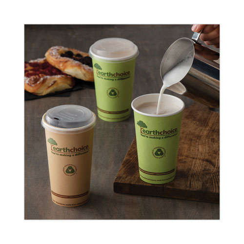 Picture of EarthChoice Compostable Paper Cup, 16 oz, Green, 1,000/Carton