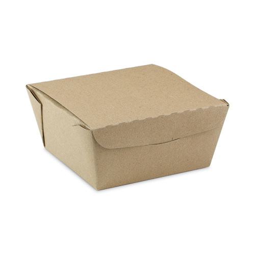 Picture of EarthChoice OneBox Paper Box, 37 oz, 4.5 x 4.5 x 2.5, Kraft, 312/Carton