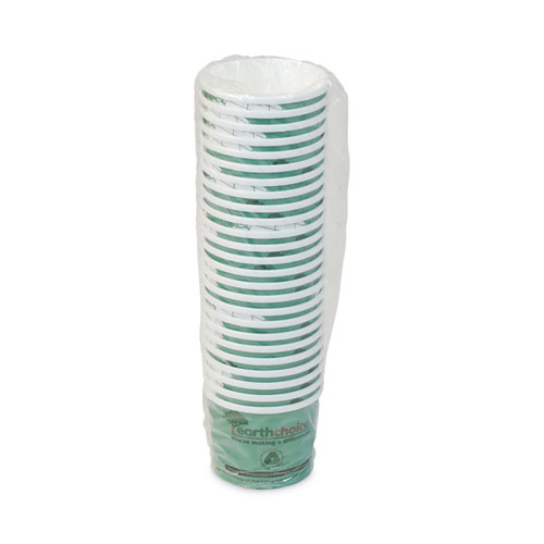 Picture of EarthChoice Compostable Soup Cup, Medium, 12 oz, 3.63" Diameter x 3.63"h, Teal, Paper, 500/Carton