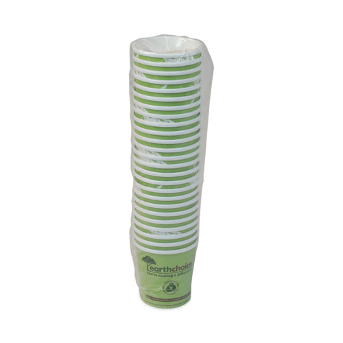 Picture of EarthChoice Compostable Soup Cup Large, 16 oz, 3.63" Diameter x 3.88"h, Green, Paper, 500/Carton