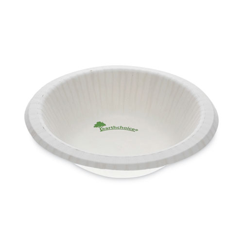 Picture of EarthChoice Pressware Compostable Dinnerware, Bowl, 12 oz, White, 750/Carton