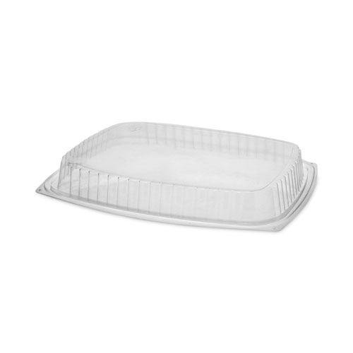 Picture of Showcase Deli Container Lid, Dome Lid For 3-Compartment 48/64 oz Containers, 9 x 7.4 x 1, Clear, Plastic, 220/Carton