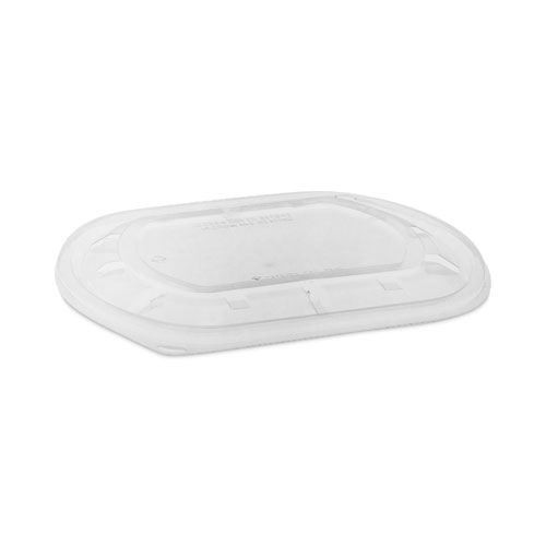 Picture of ClearView MealMaster Lid with Fog Gard Coating, Large Flat Lid, 9.38 x 8 x 0.38, Clear, Plastic, 300/Carton