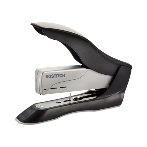 Picture of Spring-Powered Premium Heavy-Duty Stapler, 100-Sheet Capacity, Black/Silver