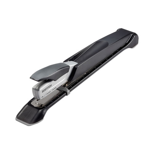 Picture of Long Reach Stapler, 25-Sheet Capacity, 12" Throat, Black/Silver